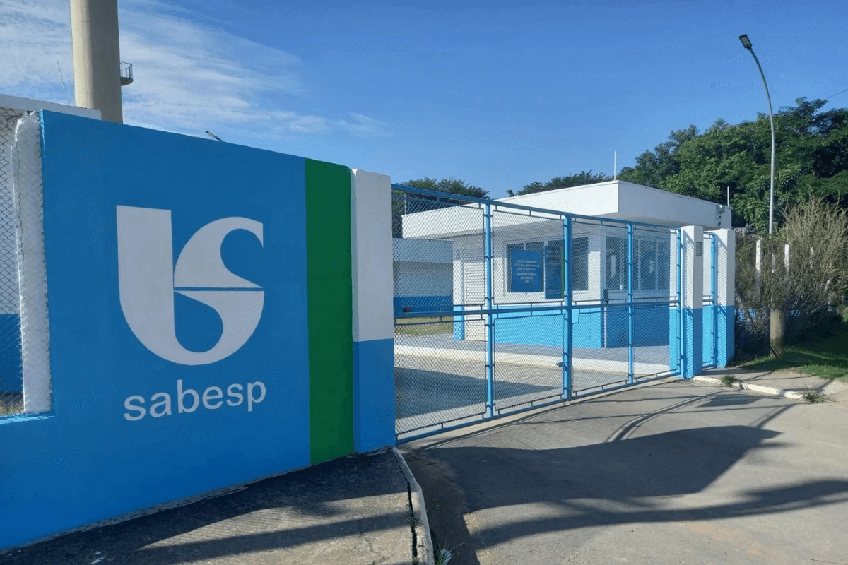 fachada da empresa sabesp
